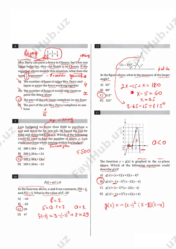 sat - mock test # 13-yechimi - Page 2