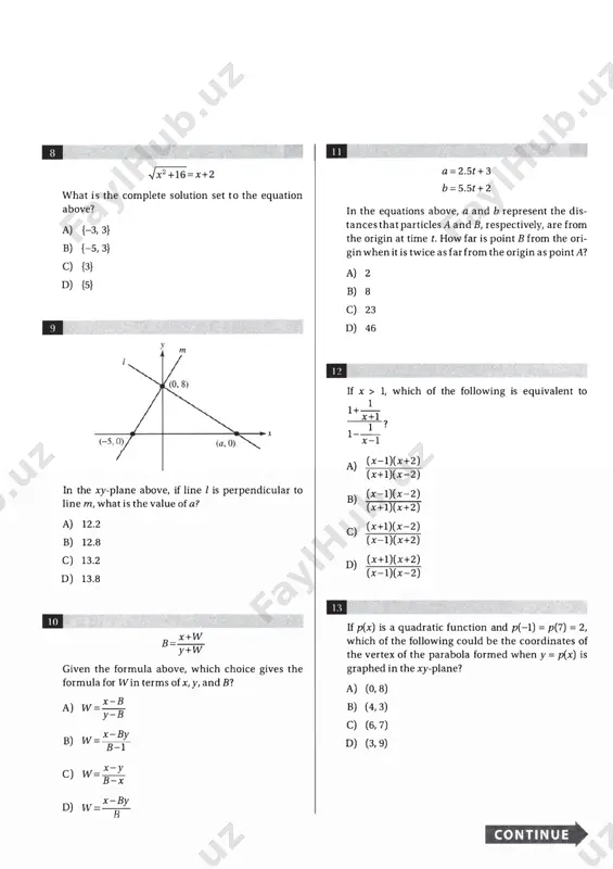 sat - practice test # 28 - Page 2