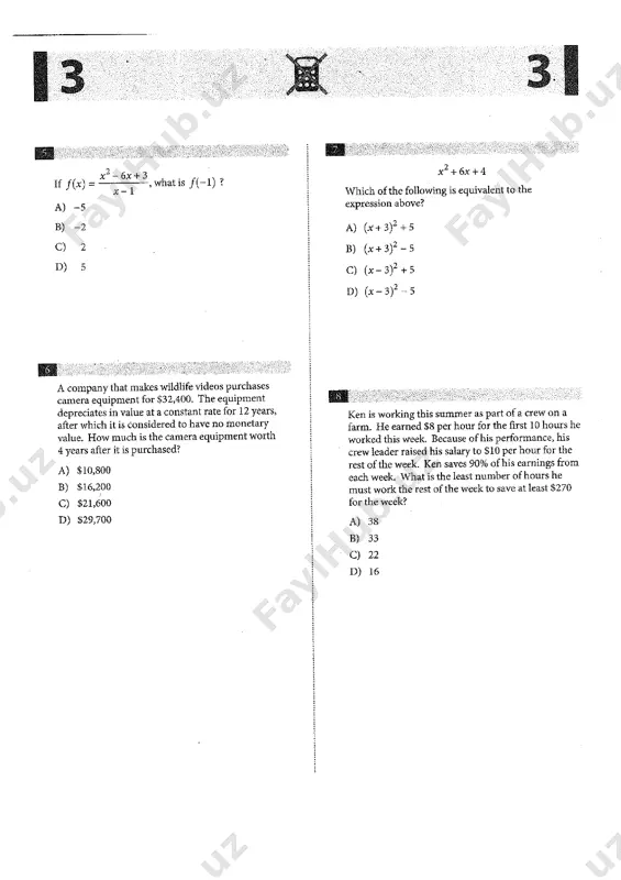 sat - practice test # 25. - Page 2