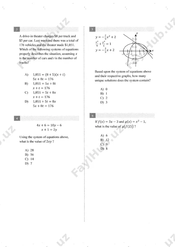 sat - practice test # 20 - Page 2