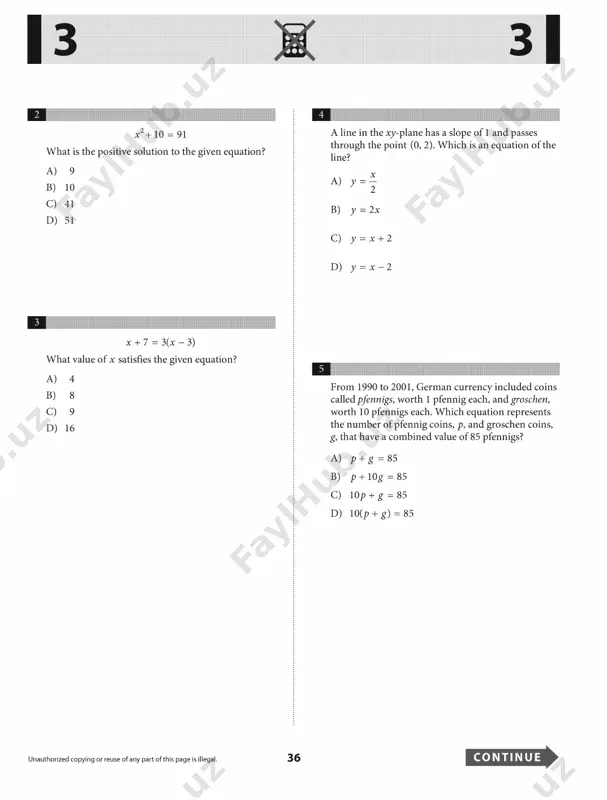 sat - practice test # 8 - Page 2