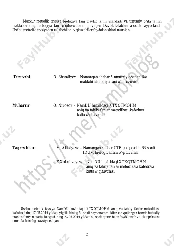 laridan biri hujayrani qurilish materiali bilan ta’minlashdir. moddalar almashinuvi jarayonida tirik organizm hujayralari hayot faoliyatining doimiyligi, ya’ni gomeostazni saqlash uchun hujayra strukturalari bo‘lgan membranalar va organoidlar tarkibiga kiradigan oqsillar, lipidlar, uglevodlarni sintezlaydi. hujayraning tuzilishi hamda tarkibining yangilanib turishini ta’minlaydigan biosintetik reaksiyalar yig‘indisi plastik almashinuv (assimilatsiya, anabolizm) deb ataladi. plastik almashinuv biologik sintez reaksiyalarining to‘plami plastik almashinuv (yoki assimilatsiya) deb ataladi. modda almashinuvida bu turning nomi uning mohiyati bilan bog‘hq: hujayra tashqaridan kelayotgan oddiy moddalar hisobiga o‘zi uchun zarur bo‘lgan birikmalarni hosil qiladi. quyida plastik almashinuvning eng muhim shakllaridan biri bo‘lgan oqsil biosintezini ko‘ramiz. chunki tirik organizmlarda boradigan har xil biokimyoviy jarayonlar orasida oqsil birikmalarining sintezi alohida o‘rin egallaydi. moddalar almashinuvi ashda oqsillar almashinuvi bilan bog‘liq bo‘lib, oqsillarga xos bo‘lgan biror xususiyatning o‘zgarishi ayni paytda moddalar almashinuvi jarayonining o‘zgarishiga ham sabab bo‘ladi. oqsillarning biologik vazifasi asosan aminokislotalaming oqsil molekulasidagi o‘mi ya'ni, ularning ketma-ketligi bilan aniqlanadi. binobarin, bunday molekulalar biosintezi oldindan belgilangan …