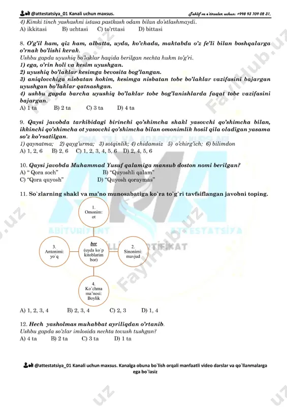 attestatsiya repititsion test 28.... - Page 2