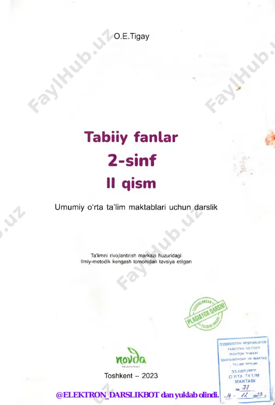 i xil bilim sohalarida ishlaydilar. olimlar insonlarga foyda keltiradigan yangi bilimlar, kashfiyotlar va yutuqlarga intiladilar. bizlar esa har kuni fanning turli sohalarida yangi kashfiyotlar qilishga intiluvchi kichik olimlarmiz. olim bo'lish uchun nima qilish kerak? 1. 3. 4. 5. 6. 7. 0 ‘zingiz qiziqqan har qanday mavzu bo'yicha savollar bering. tushunmagan narsangizni so'rang. ko'p kitob o'qing. ularda siz uchun foydali va kerakli bo'lgan ko'plab ma’lumotlar bor. qiziquvchan bo‘ling. nima uchun bu shunday sodir bo'layotgani va boshqacha emasligi bilan qiziqing. 0 ‘z nuqtayi nazaringizni muhokama qilishni va himoya qilishni o'rganing. kuzatuvchan bo'ling. turli hodisalarni kuzating. 0 ‘zingiz tajriba va izlanishlar o'tkazing. to'g'ri xulosa chiqarishni o‘rganing. @elektron_darslikbot dan yuklab olindi. @elektron_darslikbot dan yuklab olindi. iv bob yer va koinot bizning uyimimz - yer sayyorasi yer - quyosh atrofida aylanadigan sakkizta sayyoradan biri. yer quyoshdan uchinchi sayyora. faqat yerdagina hayot mavjud. yer juda katta va yumaloq. kosmonavtlarning aytishicha, yer eng go'zal sayyora. kosmosdan u …