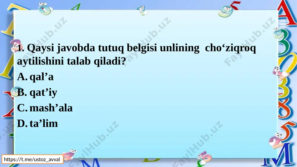 2-sinf ona tili nazorat ishi 2-chorak - Page 2