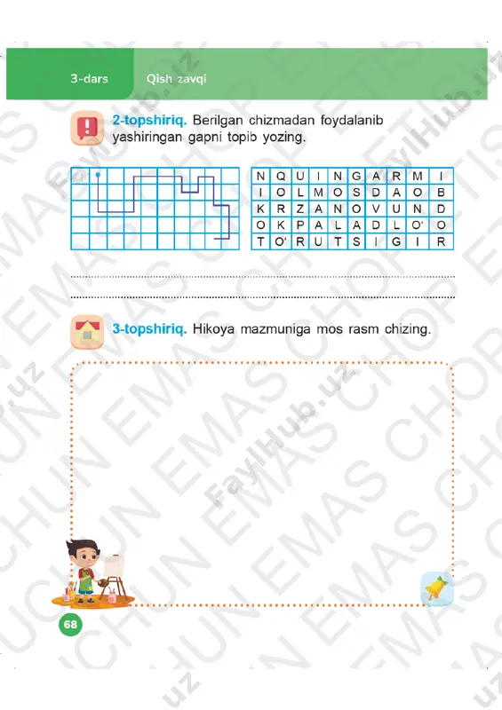 o'qish savodxonligi mashq daftari 2-sinf (5) 3-4-darslar - Page 2
