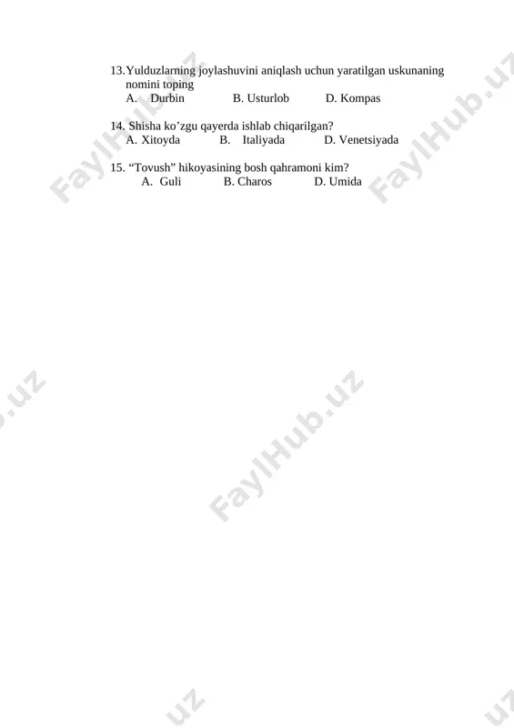 o'qish 2-sinf test - Page 2