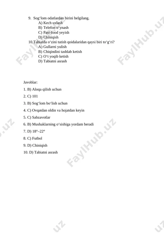 1_sinf_tabiiy_fan_nazorat_ishi_2_g'ayratxo'jayevna - Page 2
