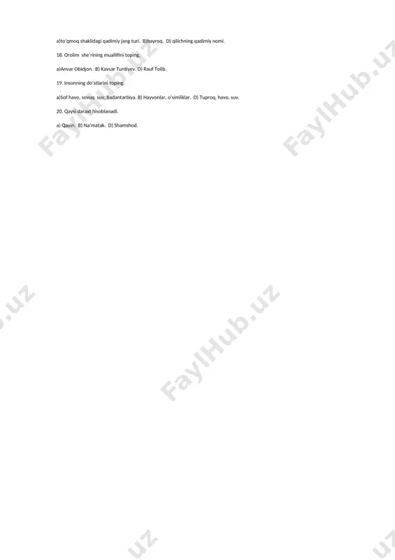 o'qish 3-chorak test - Page 2