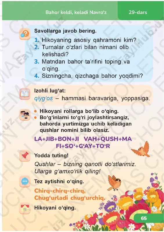 o‘qish savodxonligi 1-sinf 29-32-darslar - Page 2