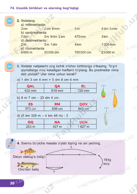 matematika 3 sinf darslik 74-78 - Page 2