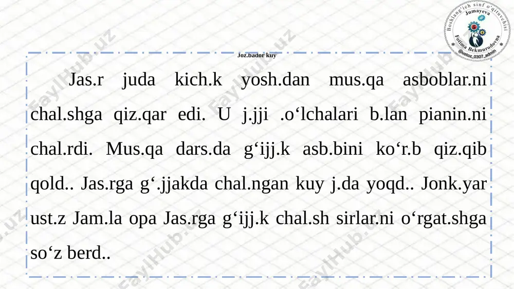 o'qish tezlik uchun 1-s f.jumayeva - Page 2