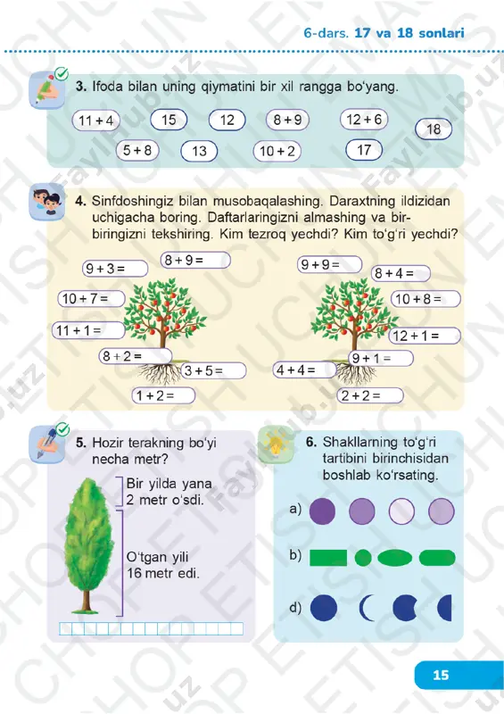 matematika 1-sinf (2) 6-10-darslar - Page 2