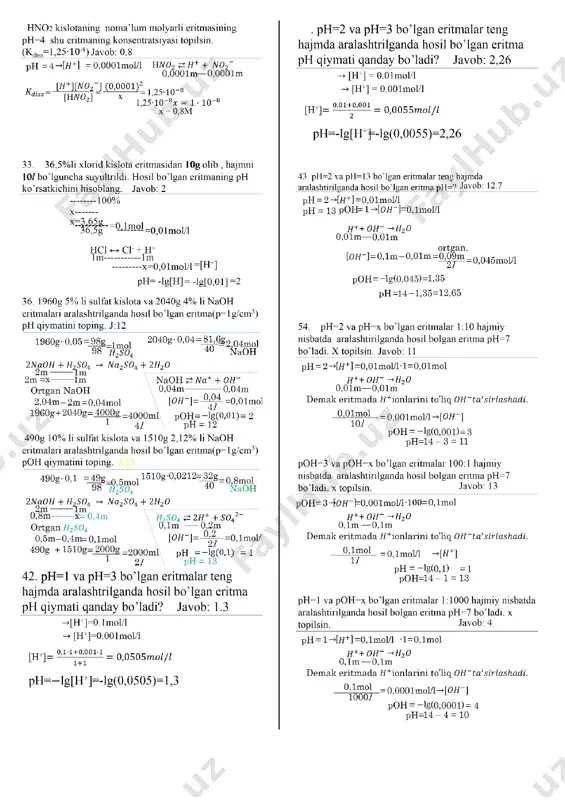 4. ph yechimlari slaydlar - Page 2