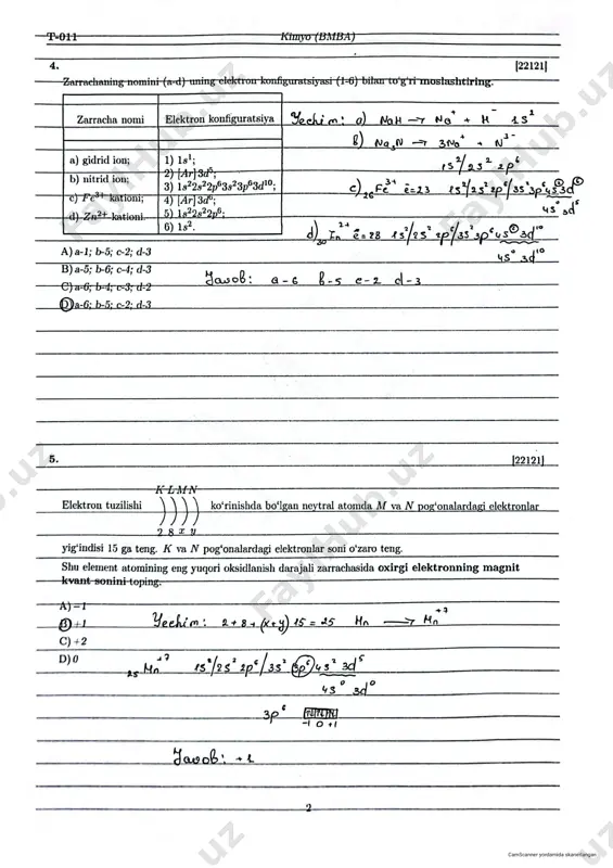 milliy sertifikat namunaviy yechimlari - Page 2
