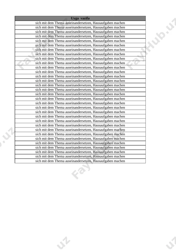 24 satzakzent / satzmodelle sich mit dem thema auseinandersetzen, hausaufgaben machen 25 wortschatzarbeit sich mit dem thema auseinandersetzen, hausaufgaben machen 26 mein ich-buch 12 sich mit dem thema auseinandersetzen, hausaufgaben machen 27 spielstunde: stadtrallye sich mit dem thema auseinandersetzen, hausaufgaben machen 28 fertigkeitentraining: hören/ schreiben sich mit dem thema auseinandersetzen, hausaufgaben machen 29 fertigkeitentraining: lesen sich mit dem thema auseinandersetzen, hausaufgaben machen 30 fertigkeitentraining: sprechen sich mit dem thema auseinandersetzen, hausaufgaben machen 31 test 12 sich mit dem thema auseinandersetzen, hausaufgaben machen 32 zusammenfassung sich mit dem thema auseinandersetzen, hausaufgaben machen list2 t\r mavzular nomi uyga vazifa 1 narsalarning to’plamlari.1dan 10 gacha bo’lgan sonlar. 3-bet 2 o‘xshashlik va farqlanish 4-bet 3 narsalarni o‘lchamlari bo’yicha taqqoslash 5-bet 4 narsalarni o‘lchamlari bo’yicha taqqoslash 6-bet 5 narsalarning o‘zaro joylashuvi 7-bet 6 narsalarning o‘zaro joylashuvi 8-bet 7 narsalarni xossalari bo‘yicha to‘plamlarga ajratish 9-bet 8 to‘plamlarni tashkil qilgan narsalar soni bo’yicha taqqoslash 10-bet 9 1 …