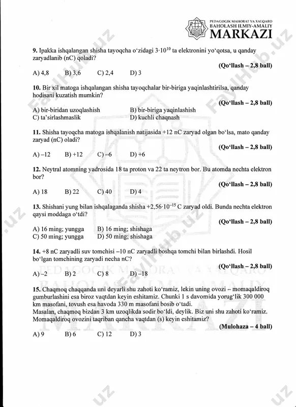 7-sinf fizika 3-chsb @summativ_formativ_baholash - Page 2