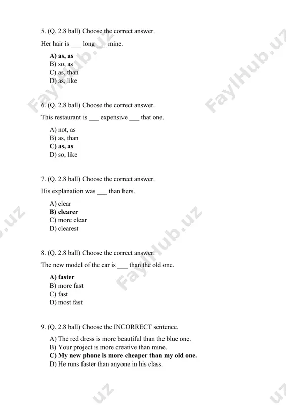ouldn't c) could d) would 14. (q. 2.8 ball) choose the correct answer. if you want to stay fit, you ___ exercise regularly. a) shouldn't b) mustn't c) should d) can 15. (m. 4 ball) read the text and find correct statement. i had a wonderful day yesterday! it was my 14th birthday and my parents took me to the fantastic new american restaurant in our town. do you know it? it’s next to the cinema. i had a burger and chips for my main course and i drank an amazing glass of lemonade that was made with fresh lemons! my mum had an omelette and a salad, and my dad had chicken legs. the restaurant is very popular. it was so busy! we had to wait to get our food, but that was ok. everyone was very friendly and there was a band playing music! the best part of …