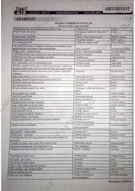 asarlardagi maqollar - Page 2