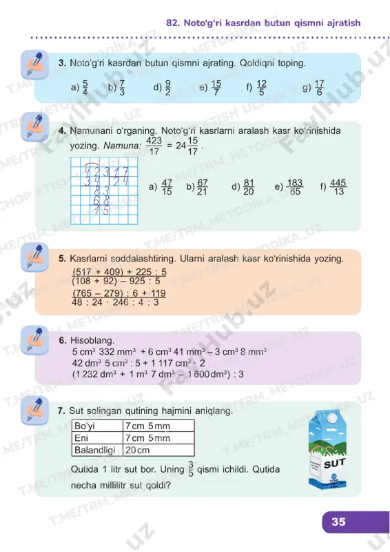 matematika 4 sinf darslik 82-86 - Page 2