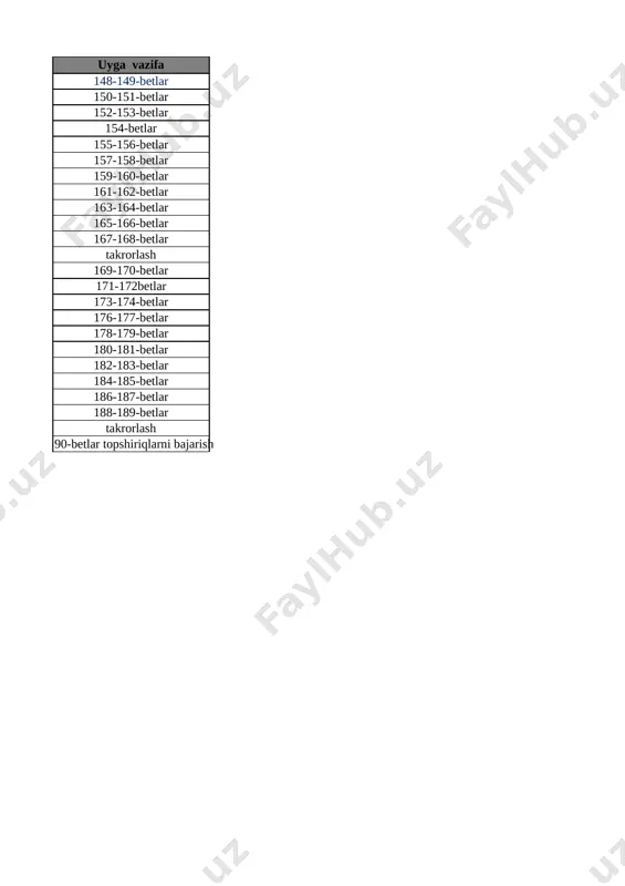bet 16 4 soni 18-bet 17 5 soni 19-bet 18 5 ichida =,+,- ishoralaridan foydalanib, natijalarni yozish 20-bet 19 5 ichida =,+,- ishoralaridan foydalanib, natijalarni yozish 21-bet 20 6 dan 9 gacha bo‘lgan sonlarni raqamlash. 6 soni 22-bet 21 7 soni 23-bet 22 8 soni 24-bet 23 9 soni 25-bet 24 9 soni 26-bet 25 0 soni va raqami 27-bet 26 10 soni 28-bet 27 10 ichida =,+,- ishoralaridan foydalanib, natijalarni yozish 29-bet 28 10 ichida =,+,- ishoralaridan foydalanib, natijalarni yozish 30-bet 29 1 dan 10 gacha bo’lgan sonlarni taqqoshlash 31-bet 30 vaqt tasavvurlari 32-bet 31 hafta.hafta kunlari va sanog‘i 33-bet 32 juft va toq sonlar 34-bet 33 nuqta. to‘g‘ri chiziq kesmasi. siniq chiziq va egri chiziq 35-bet 34 nuqta. to‘g‘ri chiziq kesmasi. siniq chiziq va egri chiziq 36-bet 35 nol ishtirokida qo‘shish va ayirish 37-bet 36 qo‘shish va ayirish amallarini bajarish usullari 38-bet 37 qo‘shish amalining hadlari 39-bet list3