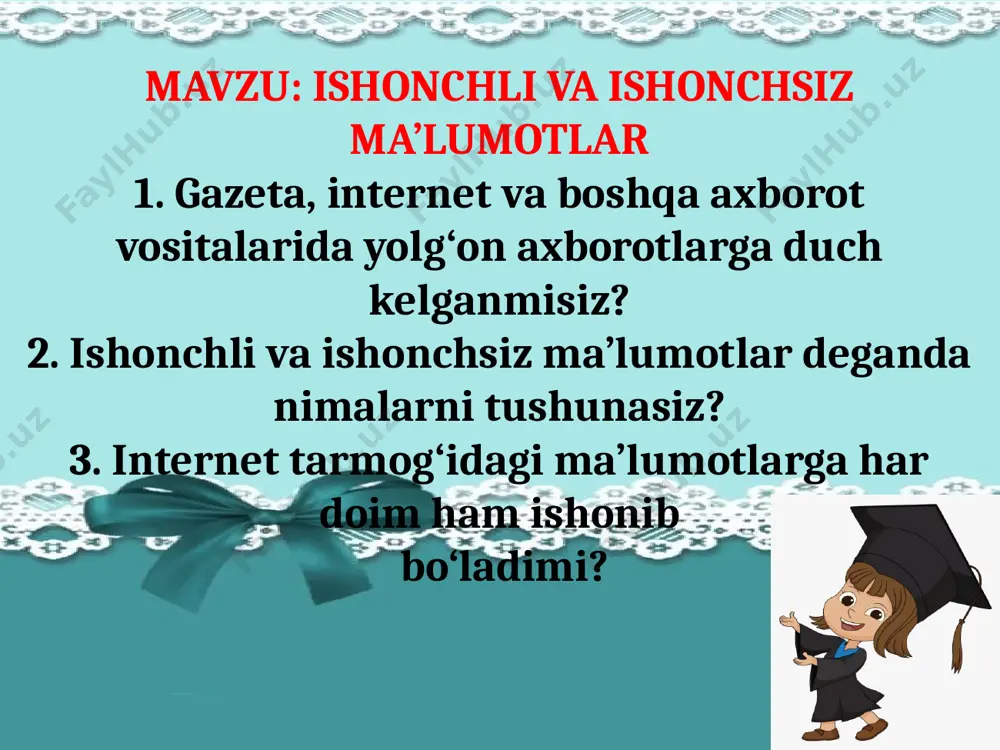 6.15 ishonchli va ishonchsiz ma'lumotlar - Page 2
