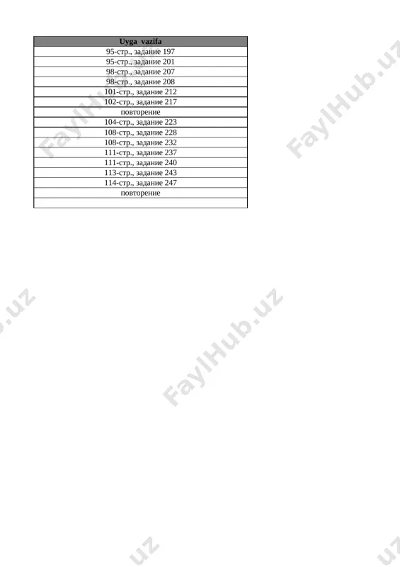 oni va raqami 27-bet 26 10 soni 28-bet 27 10 ichida =,+,- ishoralaridan foydalanib, natijalarni yozish 29-bet 28 10 ichida =,+,- ishoralaridan foydalanib, natijalarni yozish 30-bet 29 1 dan 10 gacha bo’lgan sonlarni taqqoshlash 31-bet 30 vaqt tasavvurlari 32-bet 31 hafta.hafta kunlari va sanog‘i 33-bet 32 juft va toq sonlar 34-bet 33 nuqta. to‘g‘ri chiziq kesmasi. siniq chiziq va egri chiziq 35-bet 34 nuqta. to‘g‘ri chiziq kesmasi. siniq chiziq va egri chiziq 36-bet 35 nol ishtirokida qo‘shish va ayirish 37-bet 36 qo‘shish va ayirish amallarini bajarish usullari 38-bet 37 qo‘shish amalining hadlari 39-bet list3