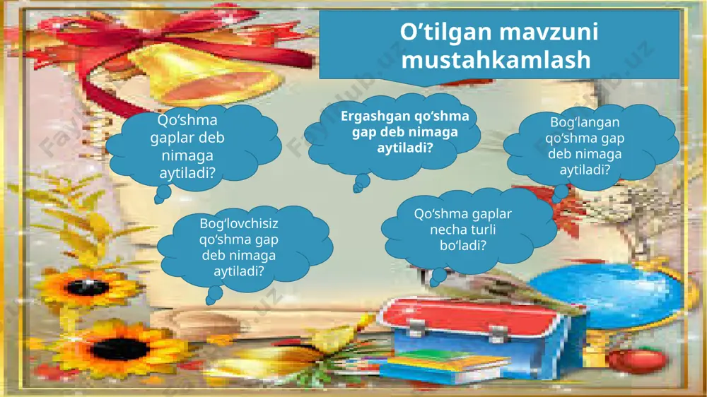 rining qo`llanilishi qolip ko`chirma gap turi ko`chirma gap muallif gapi «k», – m. ko`chirma gap – darak gap «sabr tagi – sariq oltin», – deydi xalqimiz. «k?» – m. ko`chirma gap – so`roq gap ey donishmand, kishi uchun eng yaxshi narsa nima?» – deya donodan so‘radilar. «k!» – m. ko`chirma gap – his-hayajon gap «marhamat, tabarruk qo‘llarini qo‘ysinlar!» – dedi kulib yigitlarga. m: «k», – m. m: «k?» – m. m: «k!» – m. bunday vaqtda muallif gapidan so‘ng ikki nuqta qo‘yiladi, ko‘chirma gap qo‘shtirnoq ichidan bosh harf bilan boshlanadi. ko‘chirma gap oxiri qo‘shtirnoq bilan yopiladi va muallif gapining davomi ko‘chirma gapdan vergul va tire bilan ajratilgan holda kichik harf bilan boshlanadi. ertoyev: «mayli, mayli, buni keyin gaplashamiz», – dedi kulib. xalil bobo nevarasiga girgitton bo‘lib: «hoy bolam, senga nima bo‘ldi? a?» – der edi. «k, – m, – k». «k, – m. – k». «k... – m. – k». …