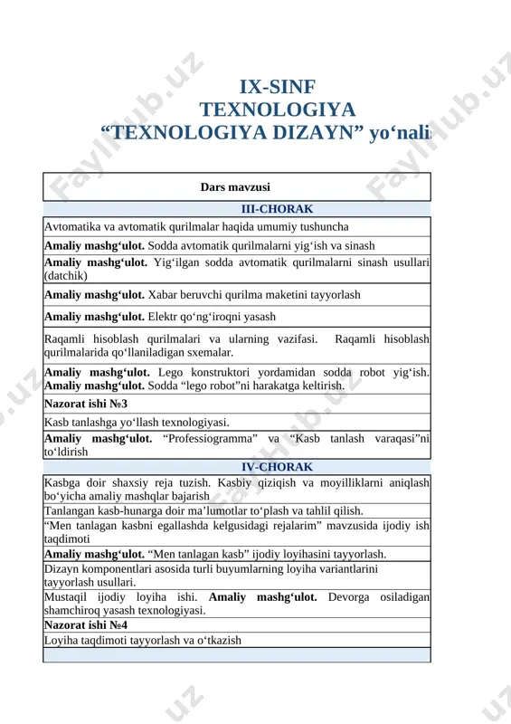 texnologiya 9-sinf td - Page 2