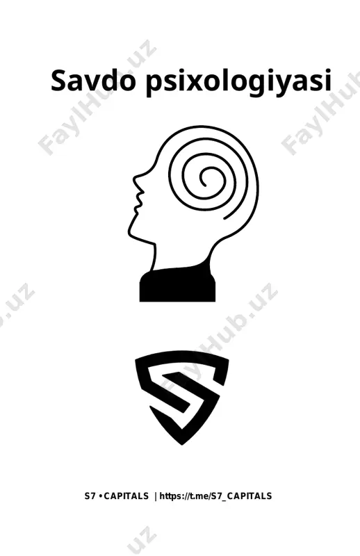 an voz kechishning forex savdosiga ta'siri...............24 7-bob................................................................ ..........................28 forex savdosida yuqori bosimli vaziyatlarga ruhiy tayyorgarlik ................................................................ .............................................28 8-bob................................................................ ..........................32 kognitiv tarafkashlikning forex savdosiga ta'siri................32 9-bob................................................................ ..........................36 ilg'or savdo psixologiyasi texnikasi......................36 mualor haqida................................................................ ...... 41 ii s7 • capitals | https://t.me/s7_capitals “men quyidagi shaxslarga qoʻllab-quvvatlaganliklari va yaratishga qoʻshgan hissalari uchun chuqur minnatdorchiligimni bildirmoqchiman. ushbu kitob, "forexda savdo psixologiyasi". avvalo, menga mavzu bo'yicha bebaho bilim va yo'l-yo'riq bergani uchun eng.lutandulaga minnatdorchilik bildiraman. savdo psixologiyasi. ularning tushunchalari va tajribalari bir bo'ldi ushbu kitobning rivojlanishining muhim qismidir. shuningdek, men oilam va do'stlarimga yozish jarayonida so'zsiz qo'llab- quvvatlaganliklari va dalda berganliklari uchun minnatdorchilik bildirmoqchiman. ularning tushunishi va ushbu loyihaga ishonishi a bo'ldi motivatsiya va ilhom manbai. bundan tashqari, lutandula akademiyasi xodimlariga ham minnatdorchilik bildiraman bu kitobni hayotga tatbiq etishda fidoyilik va mashaqqatli mehnat. men nashriyot davomida ularga rahbarlik va yordam uchun minnatdorman jarayon. nihoyat, men forex bozoridagi treyderlarni tan olmoqchiman, kim o'z tajribalari va tushunchalari …