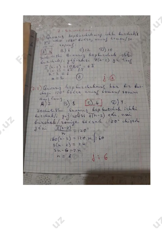 matematikadan javoblar - Page 2