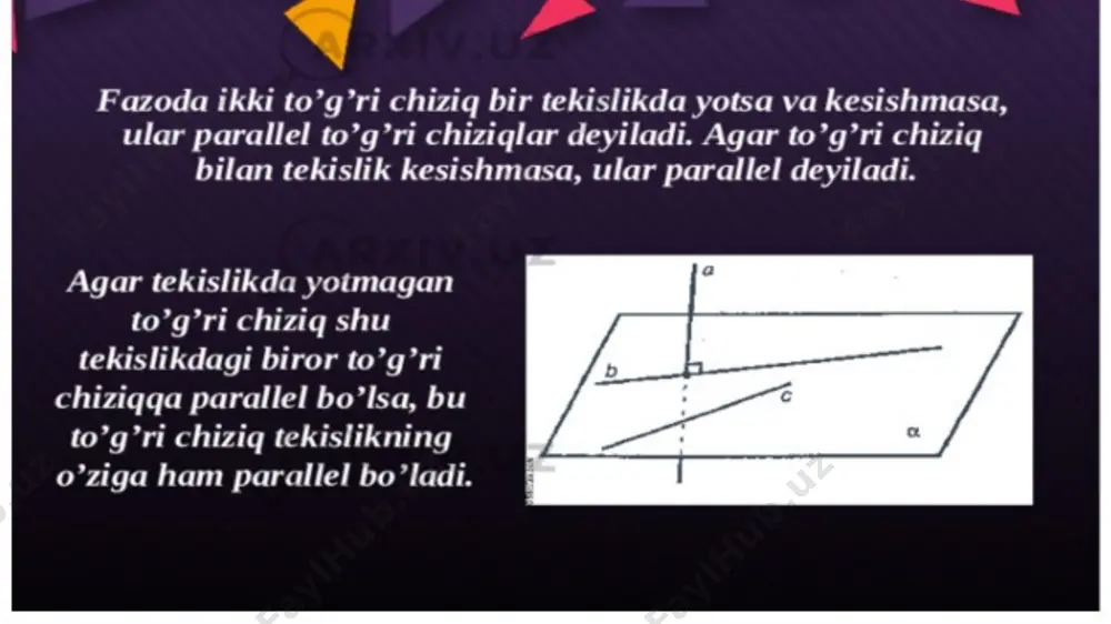 tekislikda parallelik va perpendikulyar - Page 2