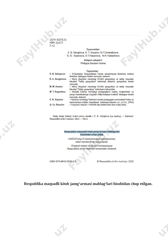 tabiiy fanlarga kirish (6-sinf) @sciense_uz - Page 2