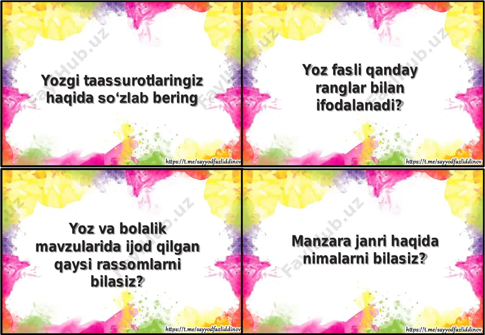 6_sinf_tasviriy_san'at_fanidan_tarqatmalar_yillik_2022_2023_o'quv - Page 2