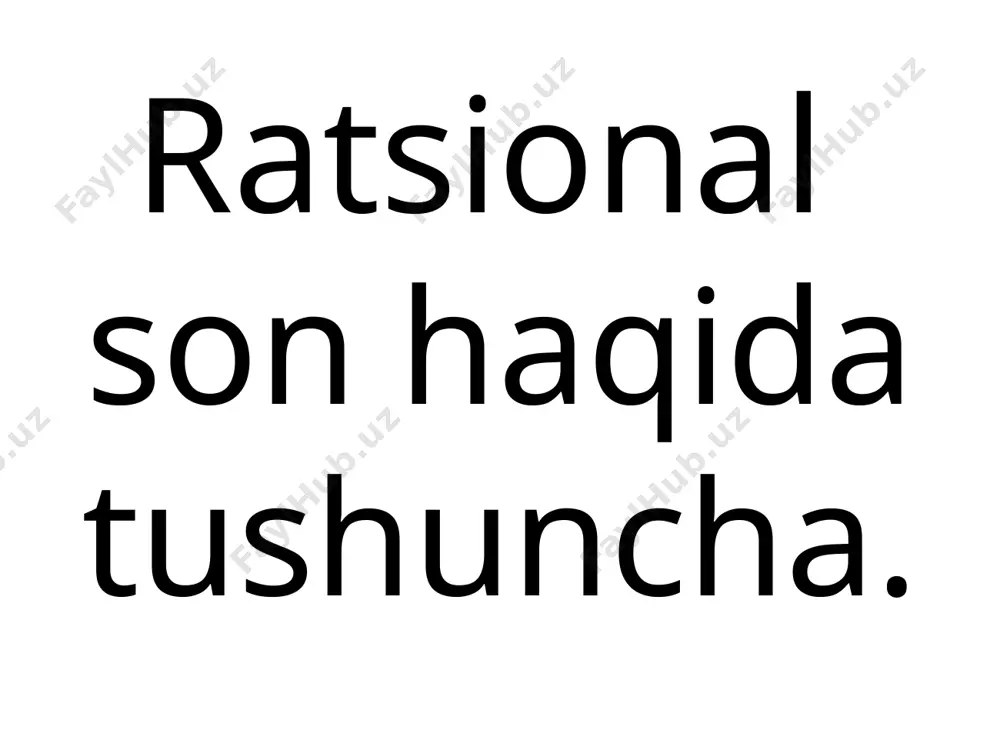 ratsional son haqida tushuncha - Page 2