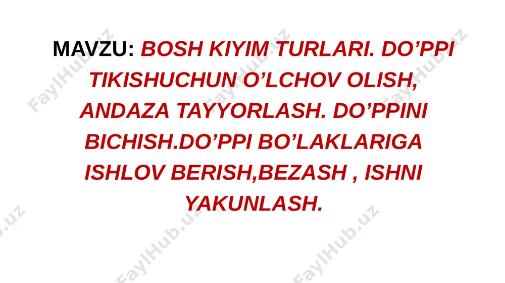 . keyingi darsda kerakli jixozlar olib kelish. etiboringiz uchun raxmat image1.png image2.jpg image3.png image4.emf image5.jpg image6.jpg image7.jpg image8.jpg image9.png image10.jpg image11.jpeg image12.jpg image13.jpeg