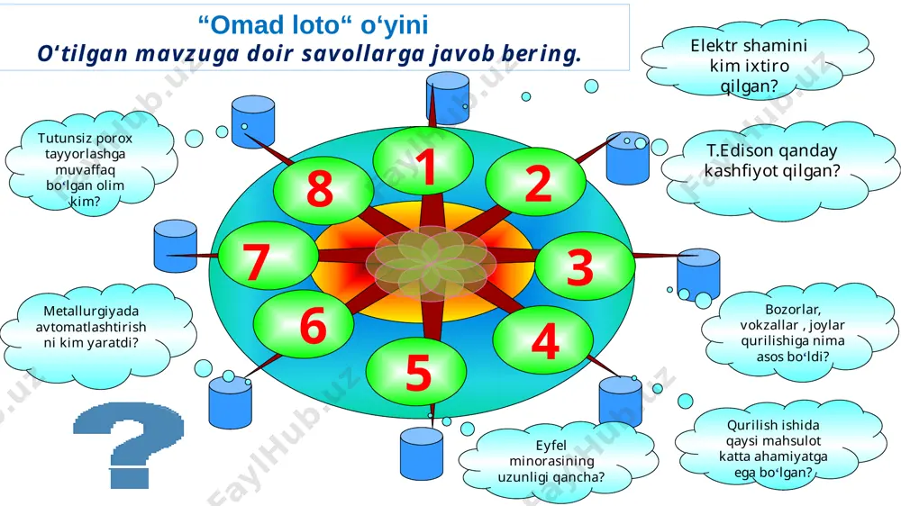 ur chiqarishini isbot qilishga muvaffaq bo`ldi. e.rezerford hamma atomlar og‘ir yadroga ega ekanligini isbotladi. tabiatshunoslik nemis olimi t.shvan tomonidan qilingan, barcha organizmlarning hujayrali tuzilishi haqidagi kahfiyotlar tabiatshunoslikning ilmiy asosini mustahkamlashga xizmat qildi. buyuk ingliz tabiatshunos olimi charlz darvinning “turlarning kelib chiqishi” asarining nashr qilinishi fanda to‘ntarish yasadi. xix asrning so‘nggi choragini darvinizmning tarqalish va qaror topish davri deyish mumkin. mikrobiologiya mikrobiologiya fanidagi inqilobiy o‘zgarish fransuz mikrobiologi va kimyogari, hozirgi zamon mikrobiologiya va immunologiya fanining asoschisi lui poster nomi bilan bog‘liq. u bijg‘ish jarayonini o‘rganib, vino, pivo va boshqa mahsulotlarning ishlab chiqarish sanoatiga ilmiy asos soldi. mahsulotlarning achish jarayoni mikroblar keltirib chiqaradigan biologik jarayon ekanligini isbotladi. uning kashfiyotlari vino pishiruvchilarni xonavayron bo‘lishdan qutqardi. tibbiyot shu davrda tibbiyot fani ham katta yutuqlarga erishdi. 1880-yilda nemis olimi k.eber ichterlama; 1884-yilda f.lyofler bo‘g‘ma tug‘diruvchi mikrob; nemis olimi r.virxov hozirgi zamon patologik anatomiya asoslari; 1875-yilda rus olimi f.a.lesh amyoba dizenteriyasini tug‘diruvchi mikrob; nemis fizigi vilgelm …