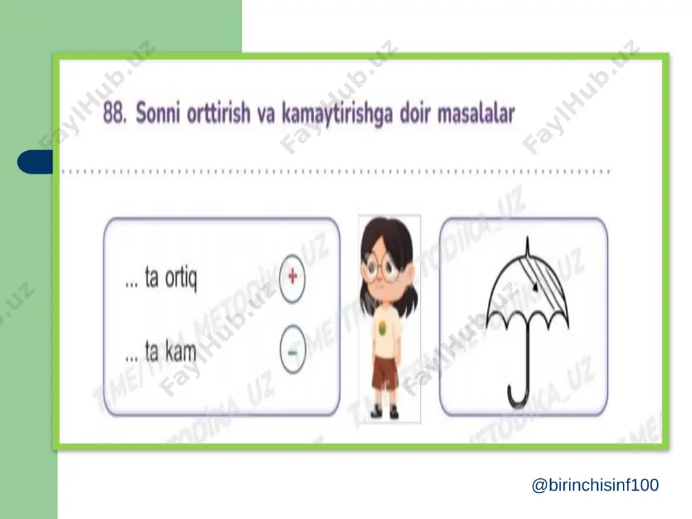 1-sinf matematika 88-dars@birinchisinf100 - Page 2