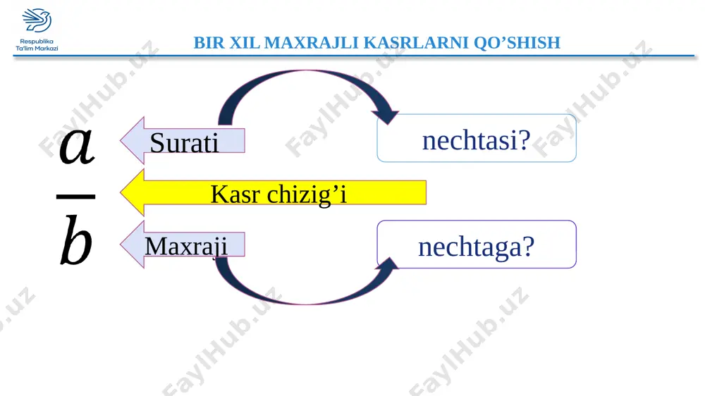 5_sinf_matematika_88_bir_xil_maxrajli_kasrlarni_qo'shish_2+ - Page 2