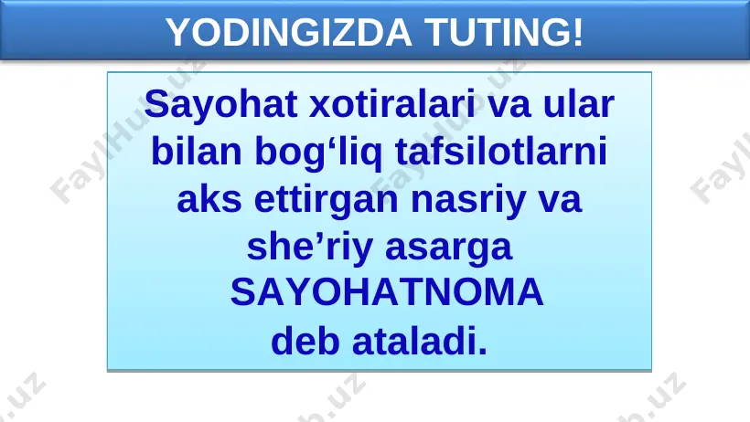“turkiy guliston yoxud axloq” asari shundaylardan edi. yodingizda tuting! “bo‘ston”da shunday bir hikoyat keltiriladi: shahar qozisi bir guruh olim-u fozillarni suhbatga chaqiradi. poygakda eski to‘n kiygan darvesh qisinibgina o‘tiribdi. qimmatbaho liboslarga kazo-kazolar “o‘tsinlar-o‘tsinlar” to‘rga joylashadi. suhbatda shariat va tariqatdan fiqh-u hadislarga o‘tadilar. “bo‘ston” shunda o‘sha eski to‘n kiygan darvesh so‘z olib, masalani burro til, oydin dalil bilan isbot qilib beradi. bir masalada qattiq talashib qoladilar. o‘tirganlar hech biri ishonchli bir dalil bilan isbotlab bera olmasdi. e’tibor bering! hamma hang-u mang bo‘lib qoladi. qozi o‘rnidan turib, salla-to‘nini darveshga in’om etib, to‘rga taklif qiladi. darvesh to‘nni ham, to‘rini ham rad etadi. gap insonning salla-to‘nida emas, ilm-u donishda, agar kiyimda bo‘lsa edi, salla ilingan qoziq yoki to‘qim urilgan eshak eng e’tiborli bo‘lardi, deb qozining uyini tark etadi. “o‘sha darvesh men o‘zim edim”, – deb tugatadi sa’diy hikoyasini. hunar o‘rganmoq haqida hakim – donishmand; pand – nasihat; e’timod – ishonch; siym – kumush; zar …