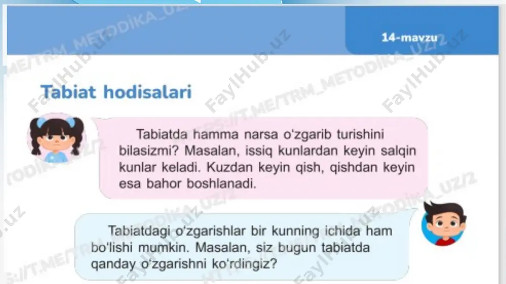1-sinf tabiiy fan tabiat hodisalari - Page 2