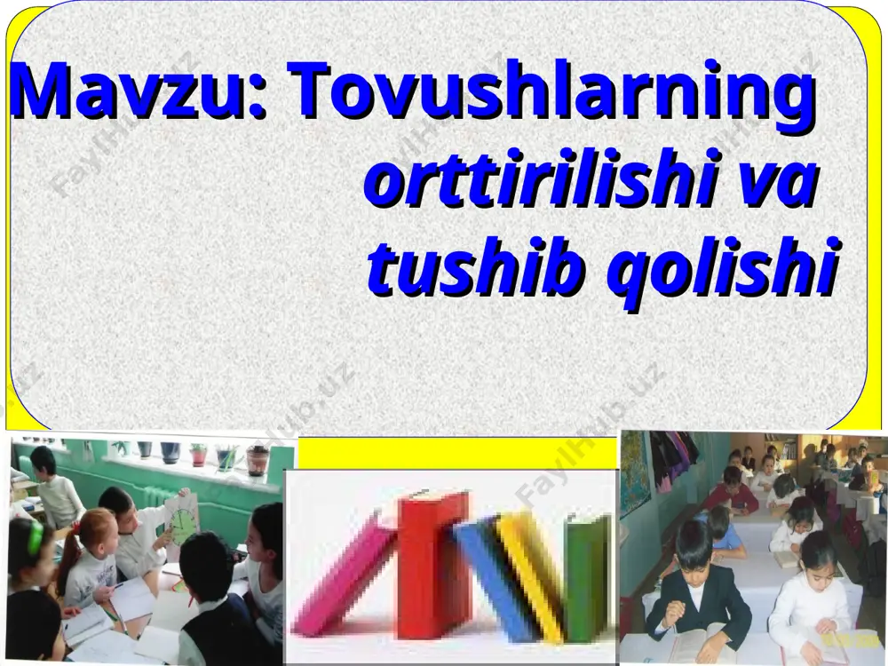 tovushlarning orttirilishi va tushib qolishi - Page 2
