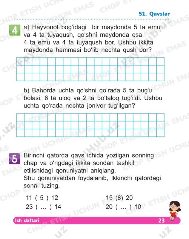 matematika 1 sinf daftar 51-55 - Page 2