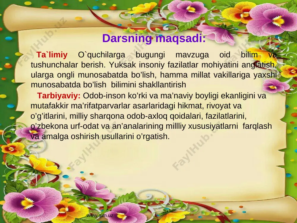 jpg]o’quvchi o’zlashtirishi lozim jarayonida qo’llash bo’lib, uni bo’lgan bilim, malaka, amalga oshirish dolzarb ko’mikmalari innavatsion asosda vazifalardandir. amalga oshirishni taqozo etadi. 109-maktab [image: image13.jpg] [image: image14.jpg] [image: image15.jpg] [image: image16.png] [image: image17.png] [image: image18.png] hozirgi kunga kelib ta’limtarbiya sohasida rivojlanib borayotgan yonalishlardan biri zamonaviy-pedagogik texnalogiyalarni o’quv jarayonida qo’llash bo’lib, uni amalga oshirish dolzarb vazifalardandir. [image: image19.png]pedagogik texnalogiya-ma’lumotlarni o’zlashtirish uchun qulay shakl va usulda o’quvchiga yetkaza bilish jarayonidan iborat. pedagogik texnologiyaning eng asosiy negizi o’qituvchi va o’quvchining belgilangan maqsad sari intilish orqali kutilgan natijaga erishishda samarali usulni tanlash hisoblanadi. demak, pedagogik texnologiya o’quvchiga oldindan belgilangan maqsad bo’yicha ta’sir o’tkazish faoliyatidan iborat. o’quvchi o’zlashtirishi lozim bo’lgan bilim, malaka, ko’mikmalari innavatsion asosda amalga oshirishni taqozo etadi. 109-maktab [image: image20.png] hozirgi kunga kelib ta’limtarbiya sohasida rivojlanib borayotgan yonalishlardan biri zamonaviy-pedagogik texnalogiyalarni o’quv jarayonida qo’llash bo’lib, uni amalga oshirish dolzarb vazifalardandir. [image: image21.png]pedagogik texnalogiya-ma’lumotlarni o’zlashtirish uchun qulay shakl va usulda o’quvchiga yetkaza bilish jarayonidan iborat. …