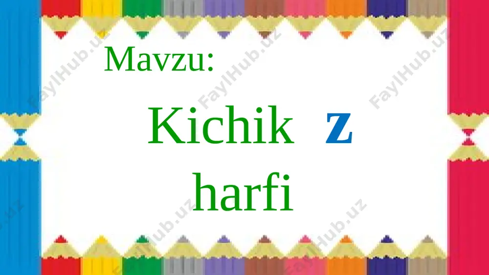 1-sinf yozuv kichik z harfi - Page 2