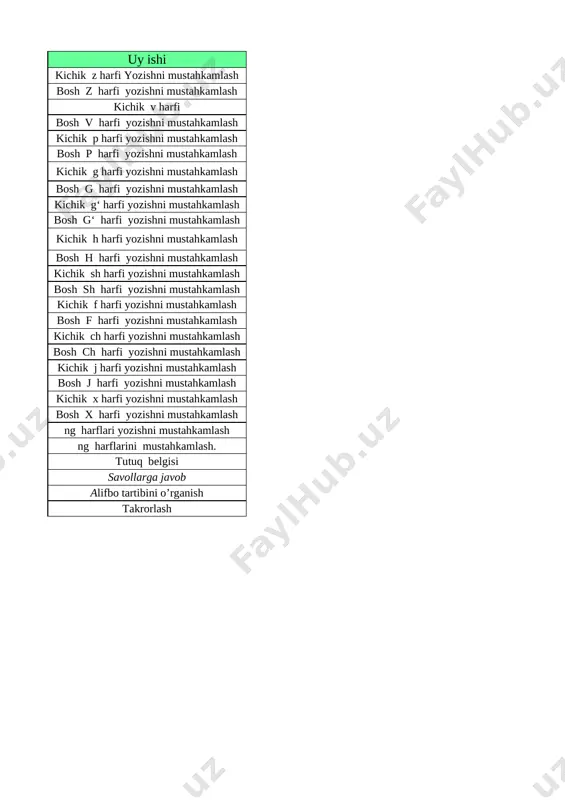 @birinchisinf yozuv 1-sinf 2-chorak kundalik com - Page 2
