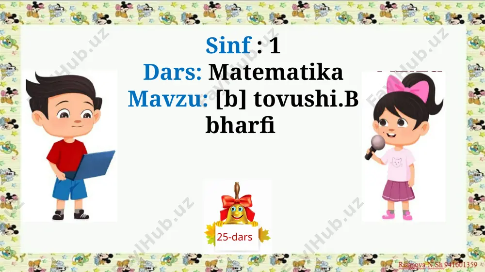 1-sinf alifbe 25-dars.[b] tovushi.b b harfi - Page 2