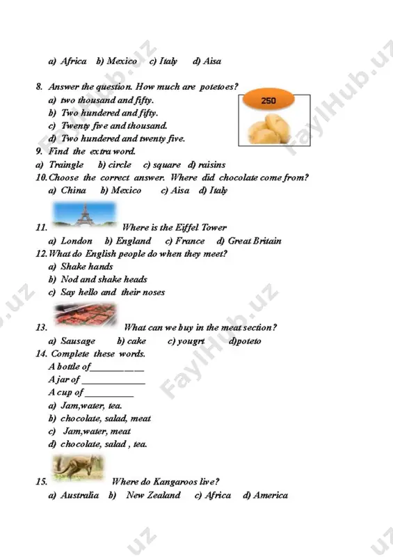 6 sinf pisa test ingliz tili tayyor - Page 2