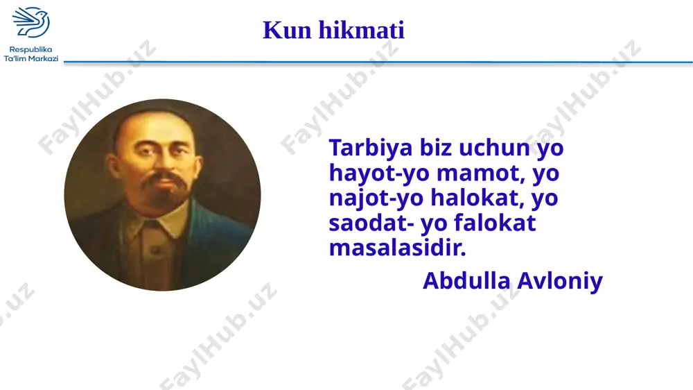 ng. 1. botir bobo buni otasidan (eshitibman, eshitibsan, eshitibdi). 2. nabirasining g‘alabasidan bobosi (xursand bo‘ldim, xursand bo‘lding, xursand bo‘ldi). 3. zumrad bobosi yotgan uyning eshik va derazalarini tezda (ochibman, ochibsan, ochibdi). 4. dehqon bug‘doy ekib, undan mo‘l-hosil (olibman, olibsan, olibdi). 5. men tushimda ertak qahramoniga (aylanibman, aylanibsan, aylanibdi). masalan: botir bobo buni otasidan eshitibdi. e’tiboringiz uchun rahmat!!! keyingi darsda ko‘rishguncha… image11.png image12.png image15.png image13.png image15.jpeg image16.jpeg image17.jpeg image18.jpeg image19.jpeg image20.jpeg image21.jpeg image22.jpeg image24.jpeg image23.jpeg image25.jpeg image24.png image261.png image25.png image271.png image26.jpeg image27.png image28.jpeg image29.jpeg image30.emf guruhlarda ishlash. 1. amir temur guruhi. 2. z. m. bobur guruhi. 3. m i rzo ulug’bek guruhi o’zbekistonda yash a b ijod etgan buyuk siymolar haqida so’zlab bering. savol va javob . guruh a’zolari javob beradlar. image31.jpeg image32.jpeg image33.png image38.png image39.jpeg image40.jpeg image34.png