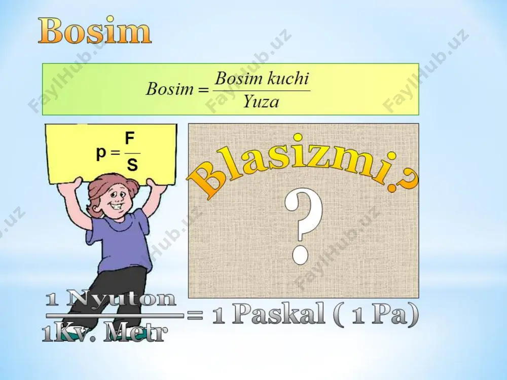 7-sinf fizika 22.bosim va uning birliklari 3+ - Page 2